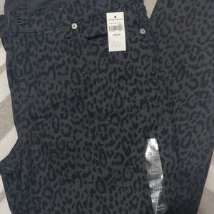 Gap skinny leopard print jeans